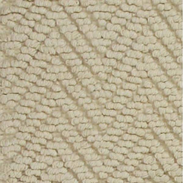 XXXL Ivory Handwoven Jute Herringbone Area Rug