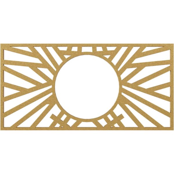 Ekena Millwork 1 in. x 34 in. x 17 in PVC Medallion Moulding