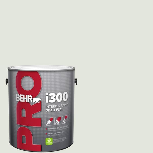 BEHR PRO 1 gal. #BL-W06 Whispering Waterfall Dead Flat Interior Paint