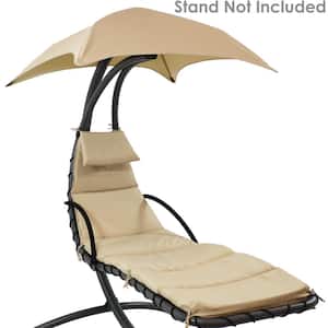 27 in. x 88.5 in. Replacement Outdoor Chaise Lounge Cushion with Umbrella in Beige