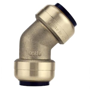 3/4 in. Brass Push-To-Connect 45-Degree Elbow