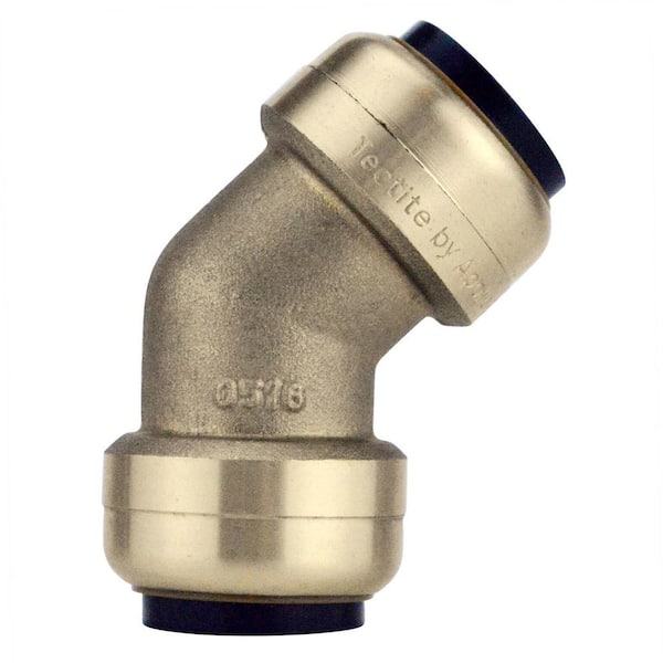 Tectite 3/4 in. Brass Push-To-Connect 45-Degree Elbow