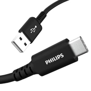 6 ft. USB-C to USB-A Charging Cable, Black