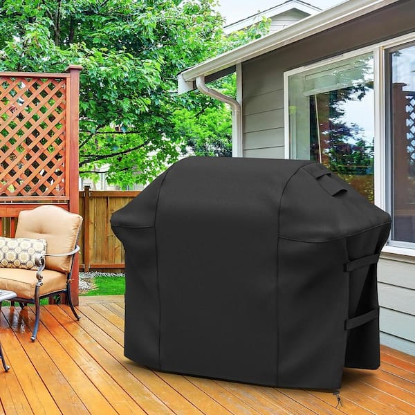 70 in. Heavy-Duty Grill Cover in Black
