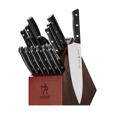 Dynamic 15-Piece Stainless Steel German Knife Block Set
