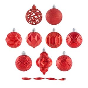 101 Count Red Shatterproof Ornaments