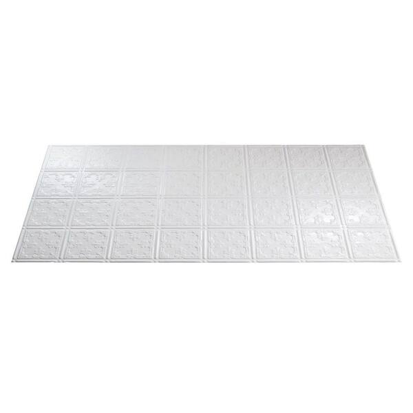 Fasade Traditional 10 2 ft. x 4 ft. Gloss White Lay-in Ceiling Tile