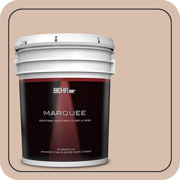 BEHR MARQUEE 5 gal. #ICC-42 Comforting Flat Exterior Paint & Primer