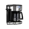 Hamilton Beach 12-Cup Black and Stainless Steel 2-Way Programmable Drip ...