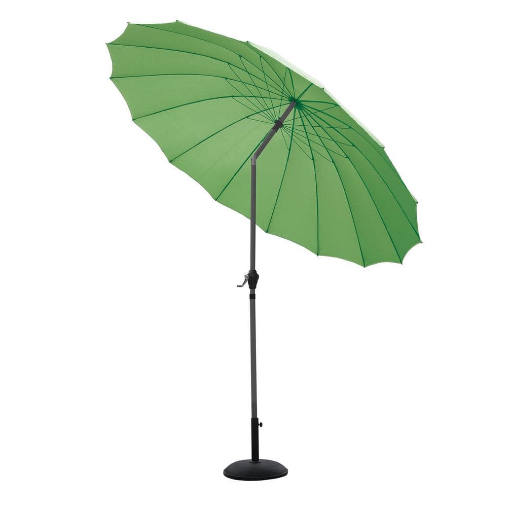 SunTime Outdoor Living Shanghai 107 in. Green Market Umbrella with Crank and TiltPG00900USA