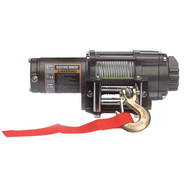 Detail K2 2,500 lb. Capacity 12-Volt Electric Winch with 46 ft. Steel Cable