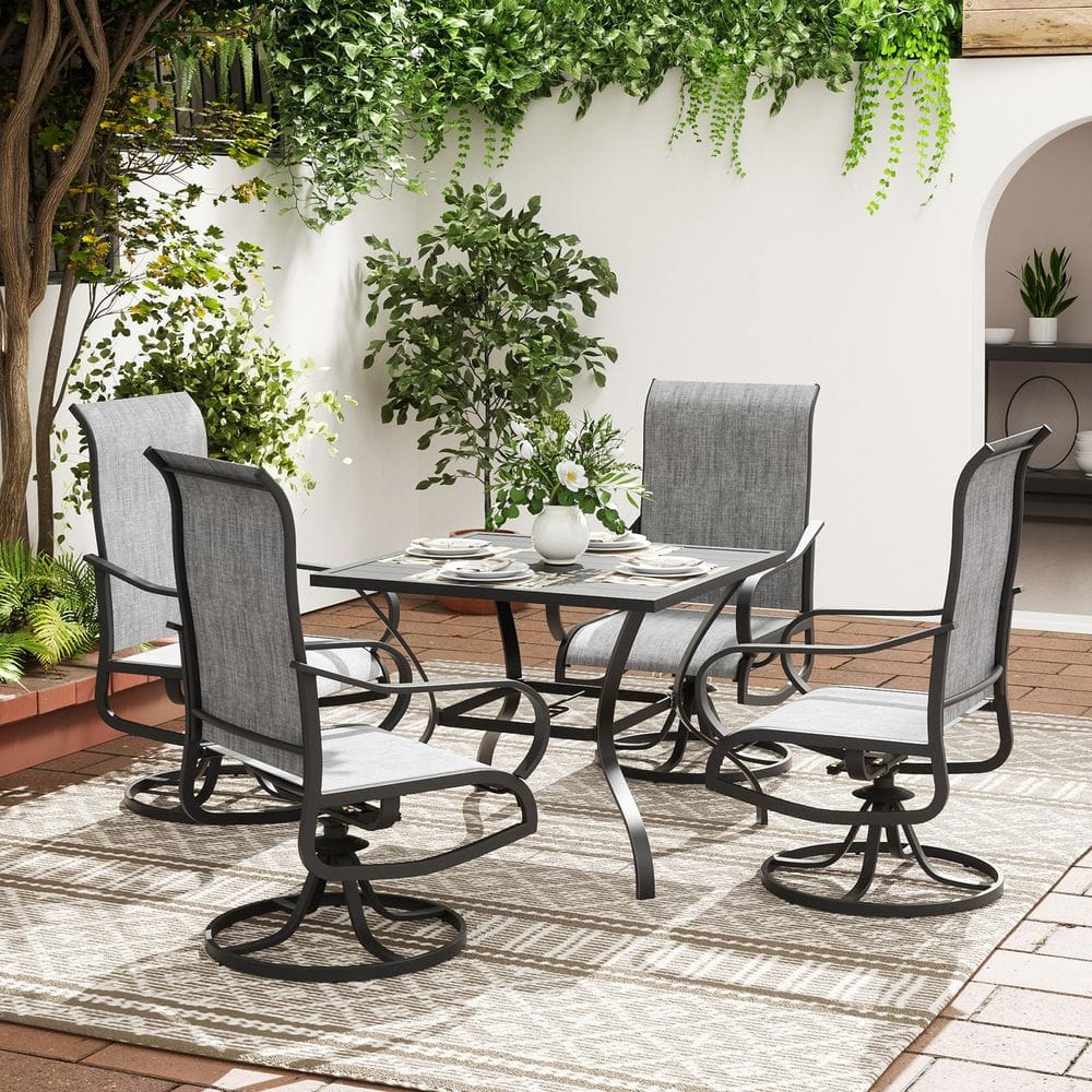 Patio Padded Swivel Chairs (Set of 4) price history on PriceWatchPro