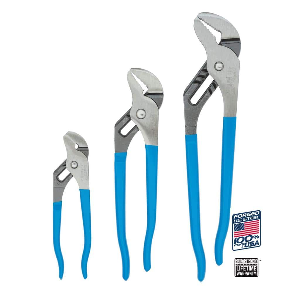 Channellock Tongue & Groove Plier Set (3-Pieces) GS-3 - The Home Depot