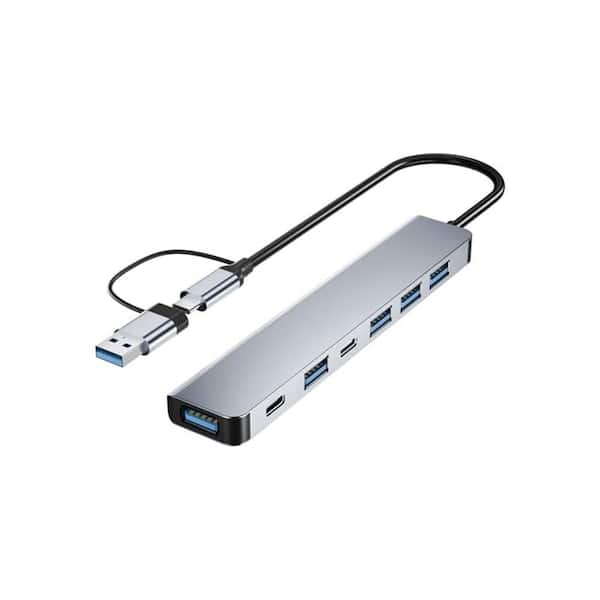 Lukyamzn USB C/USB Hub 7 in 1 Multi-functional Adapter with USB 3.0 and USB 2.0 Ports for PC/Laptops/MacBook Pro/Air/iMac/iPad