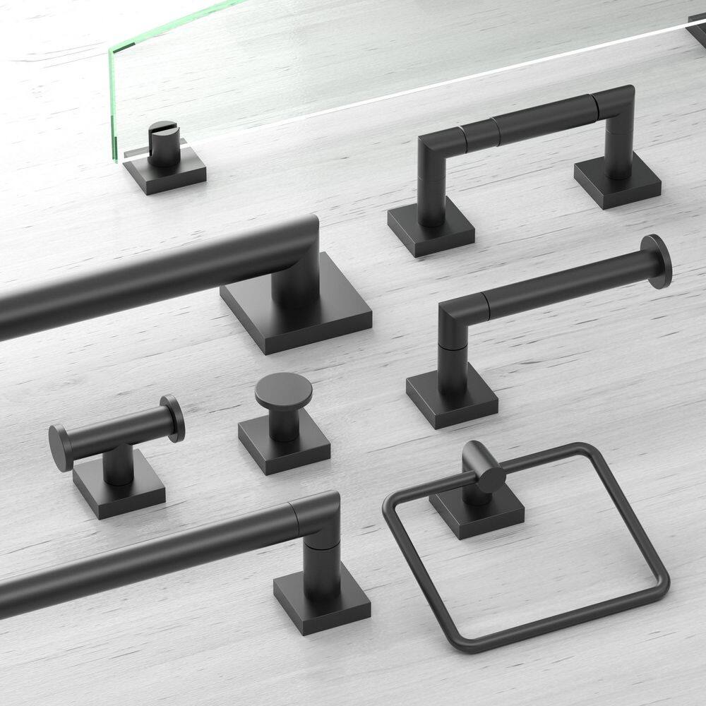 Matte Black 32-Inch Wall Mounted Towel Bar
