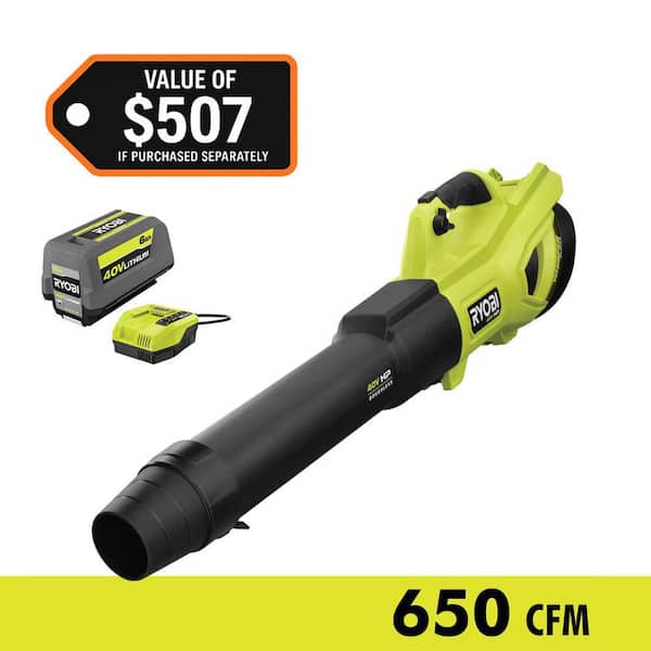 RYOBI 40V HP Brushless Whisper Series 160 MPH 650 CFM Cordless