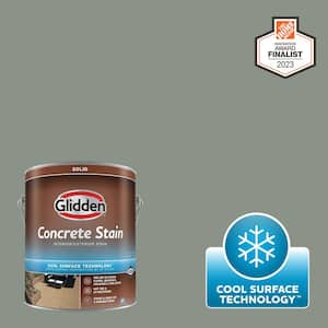1 gal. PPG1033-5 Gray Heron Solid Interior/Exterior Concrete Stain with Cool Surface Technology