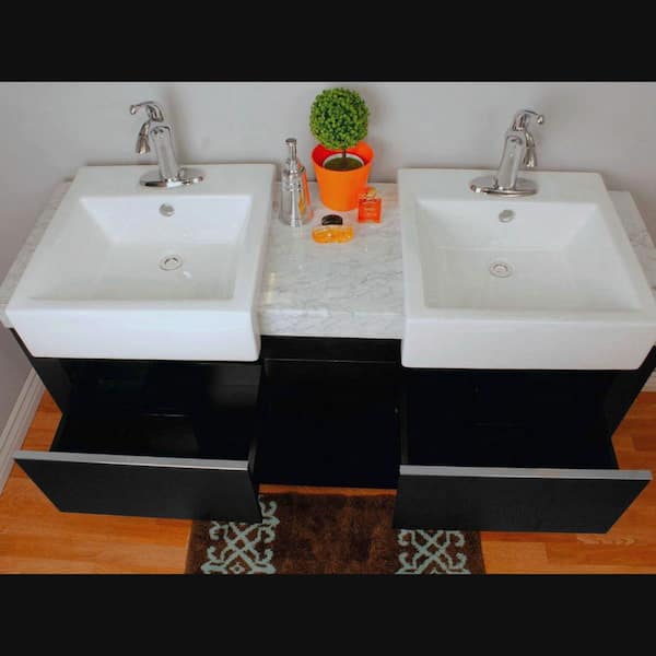 Bellaterra Home Kinley 58 in. W x 20 in. D x 36 in. H Double
