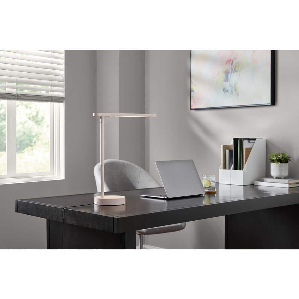 21 in. Grey Task Lamp LED with 5-Volt 2 Amp USB with Night Light price history on PriceWatchPro