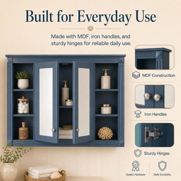 Hermitage Bath Haven 47 in. W x 28 in. H Rectangular Surface