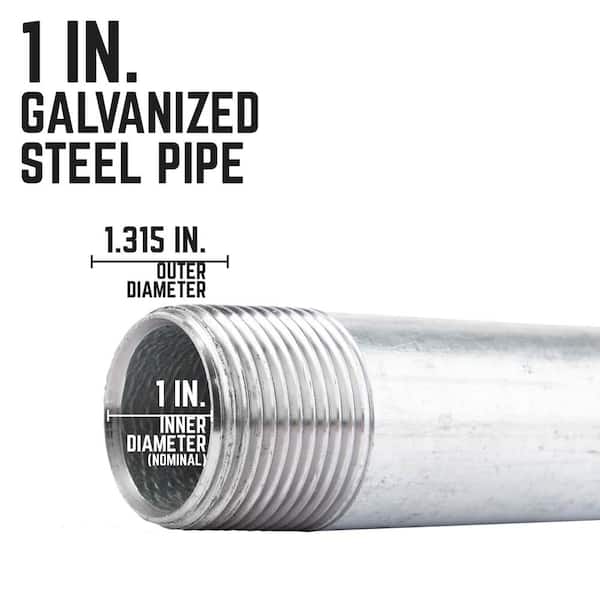 STZ x Galvanized Steel Schedule 40 Cut Pipe PDG P1X60
