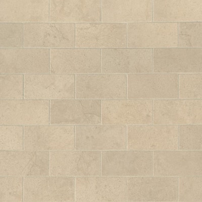 Aria Cremita 12 in. x 12 in. x 10 mm Polished Porcelain Mosaic Tile (8 sq. ft. / case)