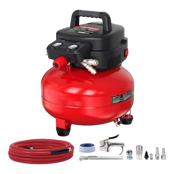 Ecomax Series 150 PSI Portable Electric Pancake Air Compressor with Accessories Kit