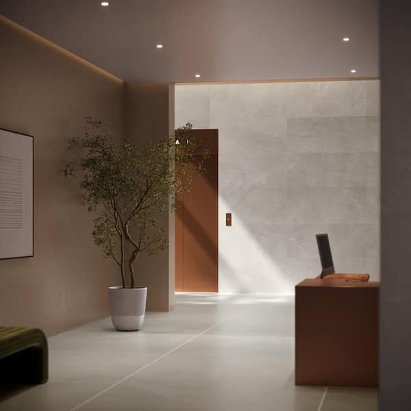 Dorian Blanco White 47.24 in. x 47.24 in. Marble Look Antique Satin Porcelain Floor and Wall Tile (15.49 sq. ft. / Case)