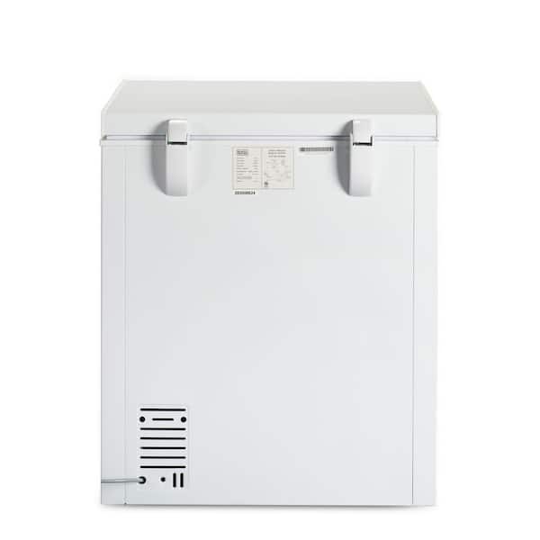 5.2 cu. ft. White Commercial Solid Swing Door Chest Freezer 115 Volt 5-15  Plug