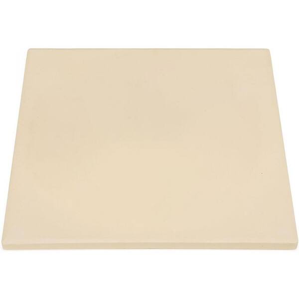 Square Cordierite Pizza Stone with Plastic Scraper Durable Odorless Heat Resistant for Oven Grill Bread Pie BBQ