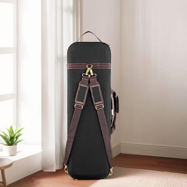 VEVOR 4/4 Full Size Violin Case with Built-In Hygrometer, Plush