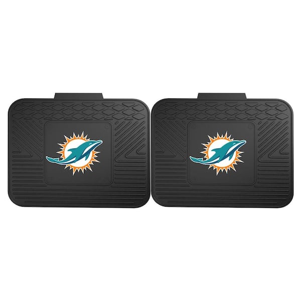 Miami Dolphins 2-Piece Embroidered Car Mat Set