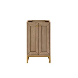 Chianti 19.6 in. W x 15.4 in. D x 33.5 in. H Single Bath Vanity Cabinet without Top in Whitewashed Walnut