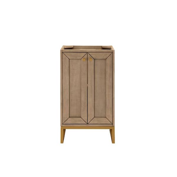 James Martin Vanities Chianti 19.6 in. W x 15.4 in. D x 33.5 in. H Single Bath Vanity Cabinet without Top in Whitewashed Walnut