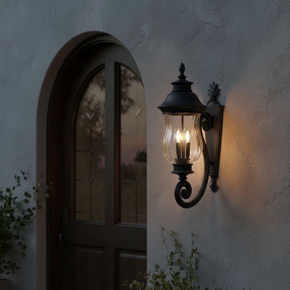 the great outdoors by Minka Lavery Newport 9.75 in. 3-Light Black