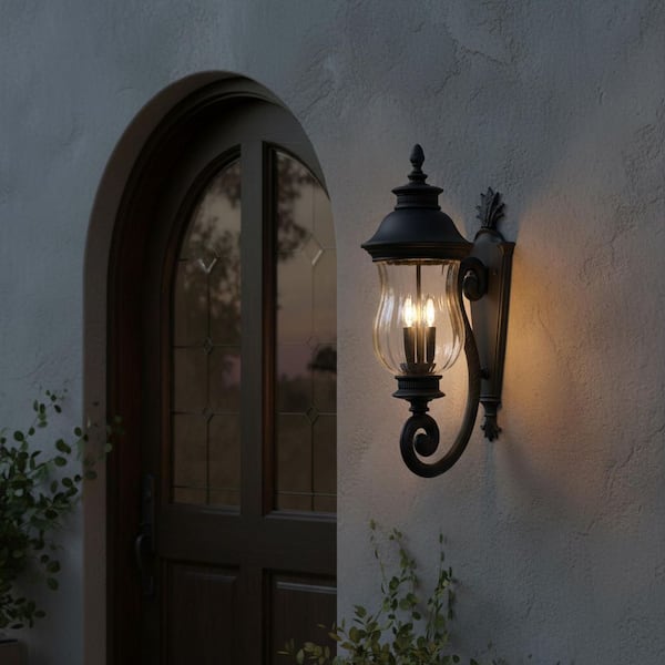 the great outdoors by Minka Lavery Newport 9.75 in. 3-Light Black