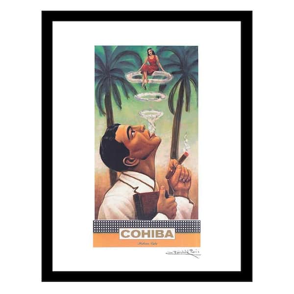 Captivating Cuban Cigars by Fairchild Paris 1-Piece Framed Graphic Print Abstract Poster Art Print 18 in. x 14 in.