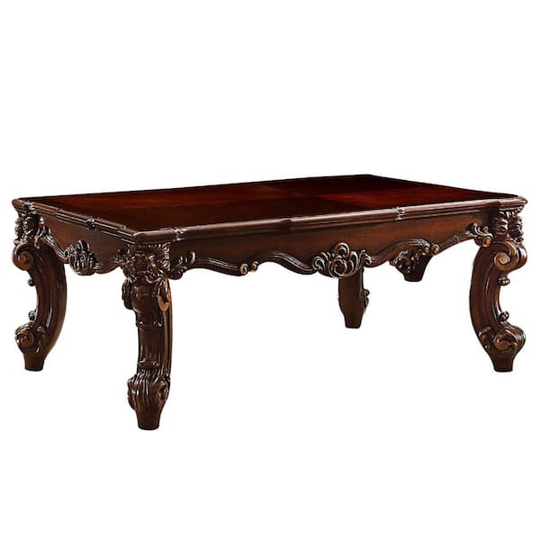 Benjara 53 in. Brown Large Rectangle Wood Coffee Table