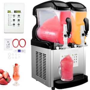422 oz. Commercial Slushy Machine Slush Frozen Drink Machine 6L x 2 Tanks Snow Cone Machine Margarita Machine 1300W