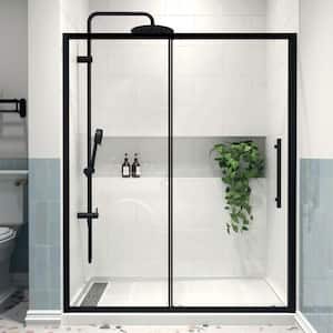 imperiol Modern 60 in. W x 72 in. H Sliding Semi-Frameless Shower