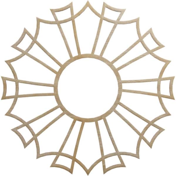 Ekena Millwork 0.25 in. x 7.75 in. x 22 in. Wood Medallion Moulding