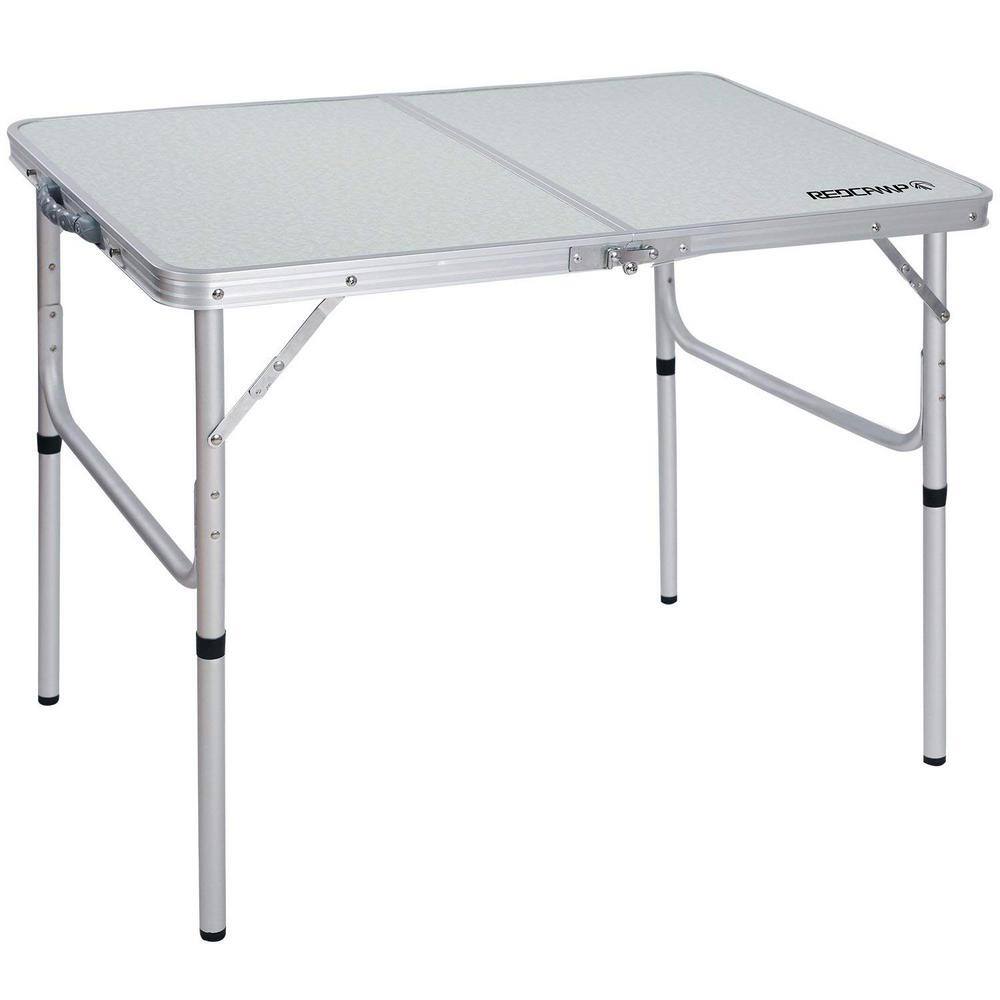 36 in. x 24 in. Aluminum Camping Table 3 ft., Portable Folding Table, Adjustable Height, Lightweight in White price history on PriceWatchPro