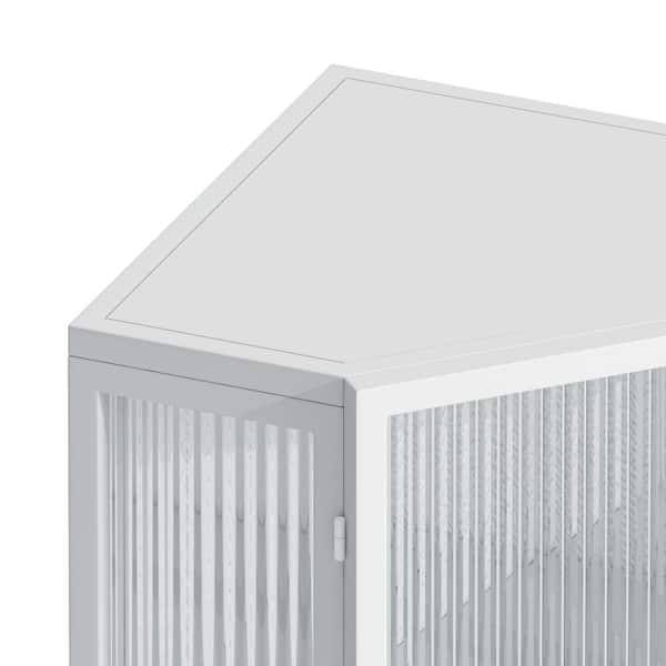 Miscool Anky 22.25 in. W x 16.54 in. D x 31.5 in. H White Metal