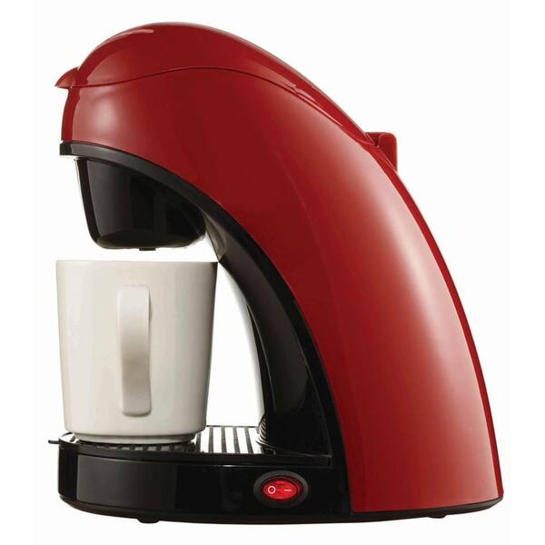 Brentwood Red Single Serve Coffee Maker with Removable Filter