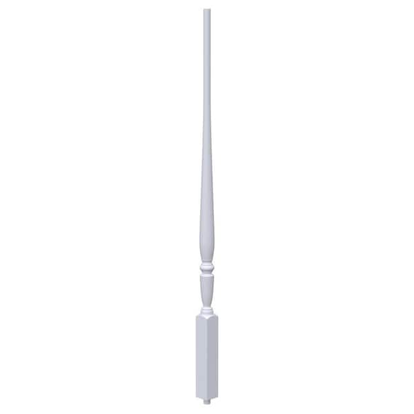 EVERMARK Stair Parts 43 in. x 1-3/4 in. 2815 Primed Pin Top Wood Baluster for Stair Remodel