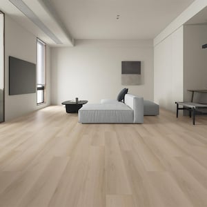 Take Home Sample-Sunny Coronado Medium Beige 9.37 in. W x 4 in. L Waterproof Laminate Wood Flooring