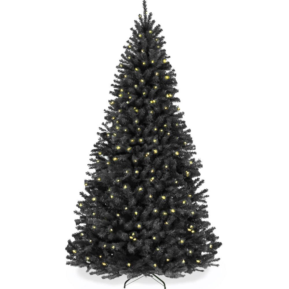 9 ft. Pre-Lit Black Spruce Artificial Christmas Tree with Metal Hinges and Foldable Base price history on PriceWatchPro