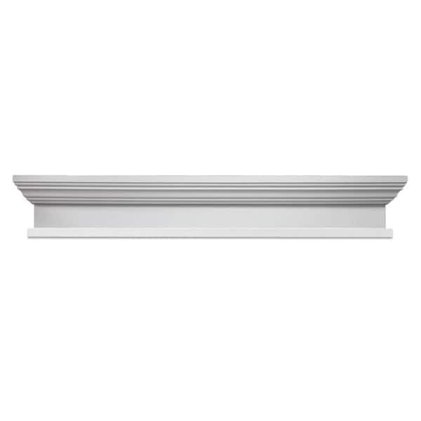 43 in. x 7 in. x 3 in. Polyurethane Window and Door Crosshead with Bottom Trim