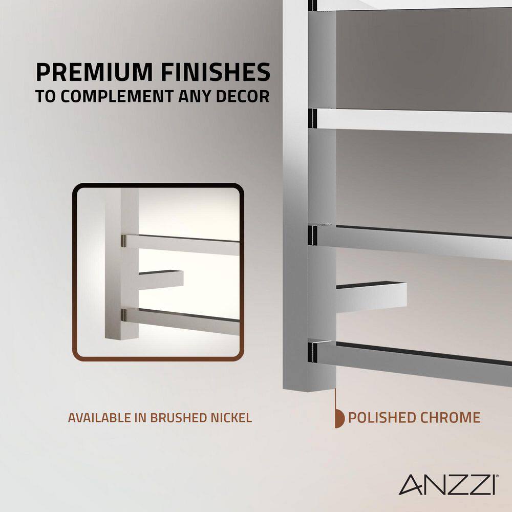 Charles Series Polished Chrome Stainless Steel Wall Mounted Towel Warmer