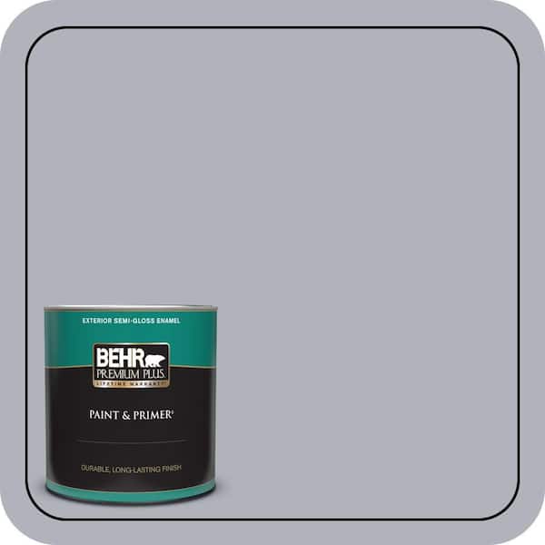 BEHR PREMIUM PLUS 1 qt. #N540-3 Vanity Semi-Gloss Enamel Exterior Paint & Primer